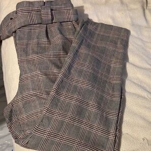 Express Plaid Women Jeans - Black and Brown